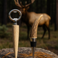 Elk Antler Bottle Opener & Wine Stopper Set – Handcrafted in Idaho